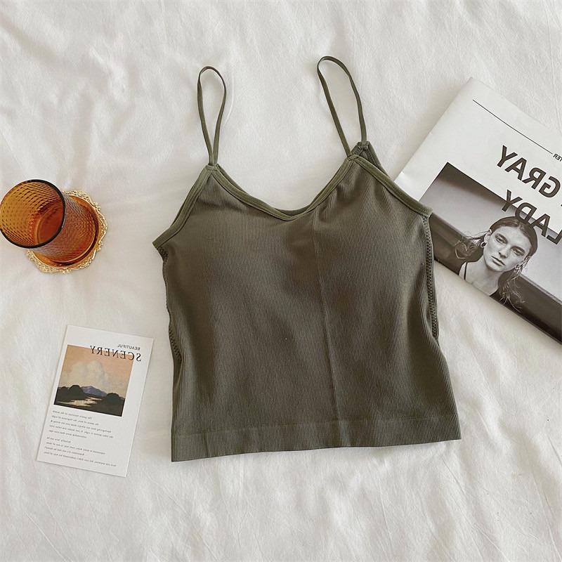 V-образный вырез Slim Fit однотонный топ для летней многослойной одежды или верхней одежды