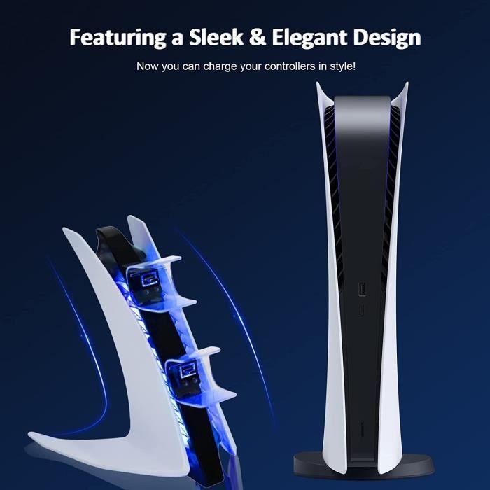 Chargeur de Manette - NexiGo - PS5 - Station de Charge Double - USB-C - Édition Spéciale