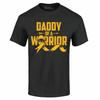 Daddy Of A Warrior Gold Ribbon T-shirt Childhood Cancer Aware Shirts
