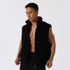 Mens Solid Color Fleece Vest Thick Warm Sleeveless Jacket Outdoor Wear Plus Size