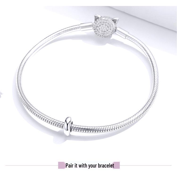 Aifle Sterling Silver S925 Spacer Beads - DIY Jewelry Accessories for Bracelets