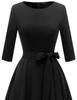 Large Party Wedding XL Size A-line Dress, Size, Loose, Mid-length Dress, Women's, Dress, Dress, Casual, Pretty, Stylish, Black,