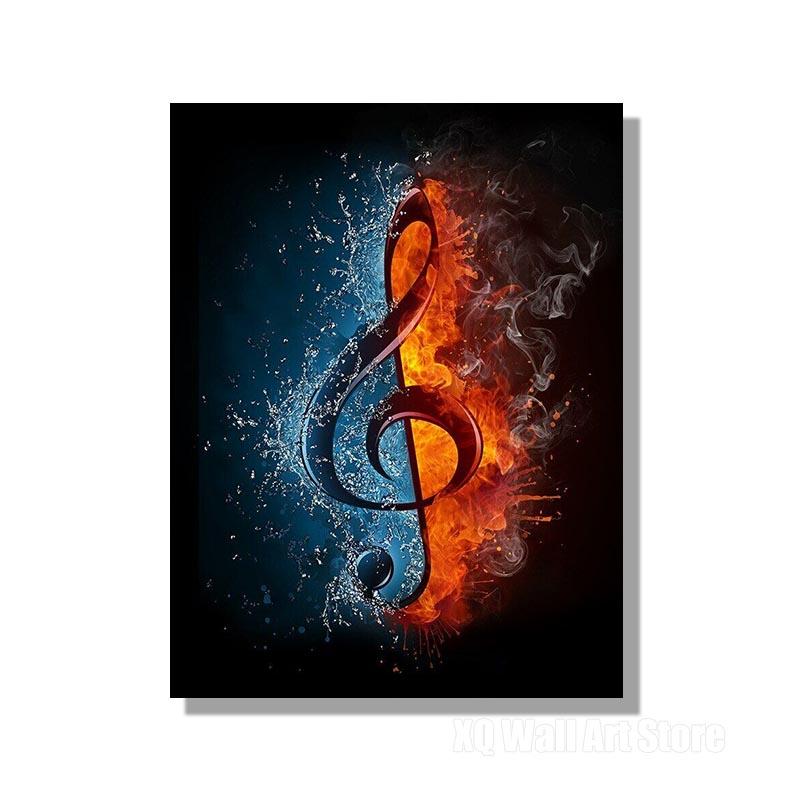 Современная Креативная Музыка Холст Картины Настенные Плакаты Печать HD Картины Для Концерта Офис Гостиная Домашний Декор Без Рамки