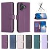 Tecno Camon 30, Pova 6, Camon 30 Premier, Spark 20 Pro, Spark 10C, Spark 10, Pova Neo 3... uchun bir rangli naqshli PU teri kartalar uchun slotli hamyon telefon g'ilofi