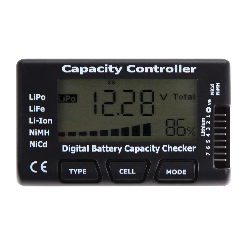 Cellmeter7 Цифровой тестер-контроллер емкости аккумулятора для LiPo/LiFe/ Li-ion/NiMH/Nicd
