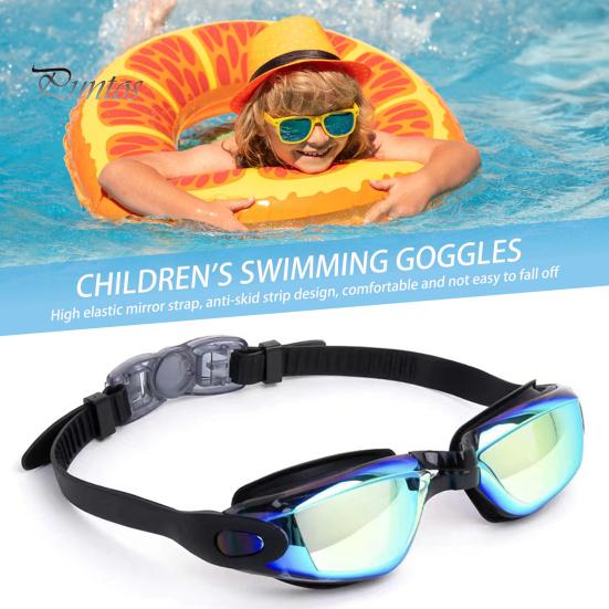 Kids Swimming Glasses Ergonomic Design Adjustable Anti-Fog UV Protection Swim Eyewear Diving Glasses for Children