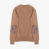 Burberry 8075017 Bempton Vampton Check Patch Merino Wool Women S Knit