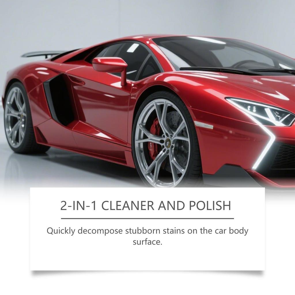 RAYHONG Car Cleaning & Care Spray Washes Away Dirt Without Leaving Streaks Universal Care for Paintwork and Wheels 120ml