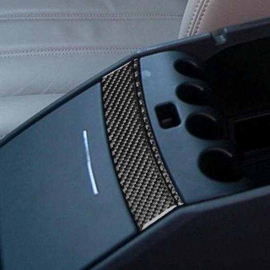 2Pcs For Chrysler 300 300C Carbon Fiber Interior Below Center Armrest Cover Trim