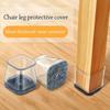 Square Chair Leg Felt Covers Silicone Furniture Legs Cover New Table Foot Cover
