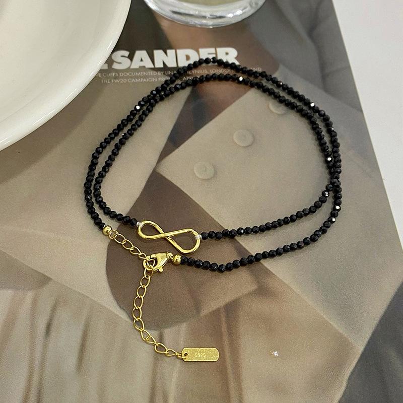 Минималистичное ожерелье с цифрой 8 Женское INS Крутое и легкое модное персонализированное ожерелье-цепочка с подвеской