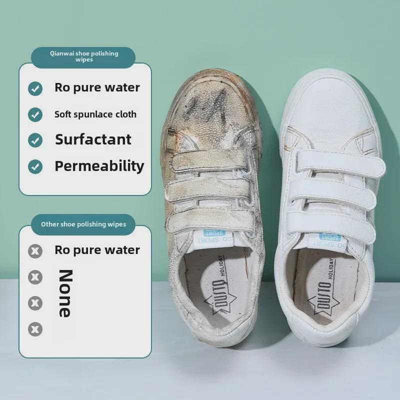 Салфетки для обуви — одноразовые чистящие средства для белых кроссовок и спортивной обуви, удаляют грязь и полируют