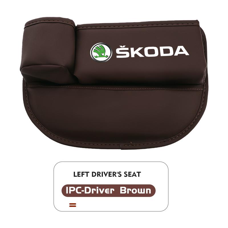 FFRP2 Car Front Seat Crevice Storage Box Pocket Cup Key Phone Holder Accessories For Skoda Octavia Superb RAPID FABIA KAMIQ KAROQ