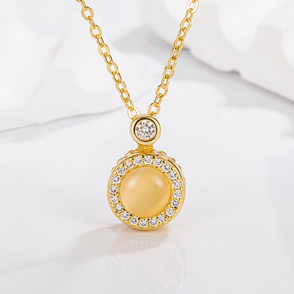 Новое ювелирное ожерелье с подвеской в ​​виде кошачьего глаза