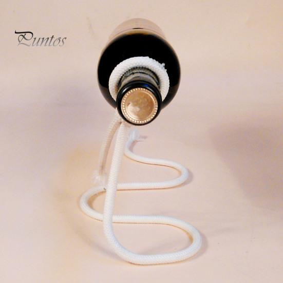 Плавающий держатель для винных бутылок, железная веревочная стойка для вина, подвесная стойка для одной бутылки, винный дисплей для домашнего декора, вечеринок, баров, кухонь