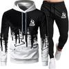 Tracksuit CCCP Men Sets Autumn Winter Hoodies Pants 2 Piece Set 2023 Running Hoody Mens Brand Sweatshirt Sport Joggers Sweatpants Suit Male