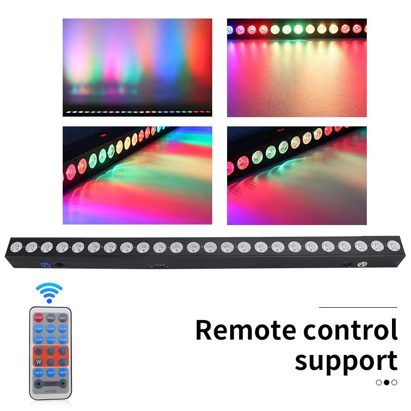 24x12w RGBW 4in1 LED bar Wall Washer Indoor Color Strip Light DMX512 Control Professional DJ Disco Wall Light Stage Party Lighting