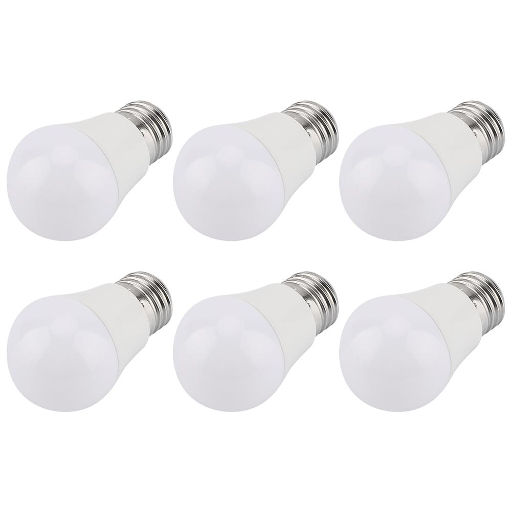 6 PCS 5W Mini LED Light Bulbs Warm White E26 Base G45 Bulb Lamps Illumination Accessory