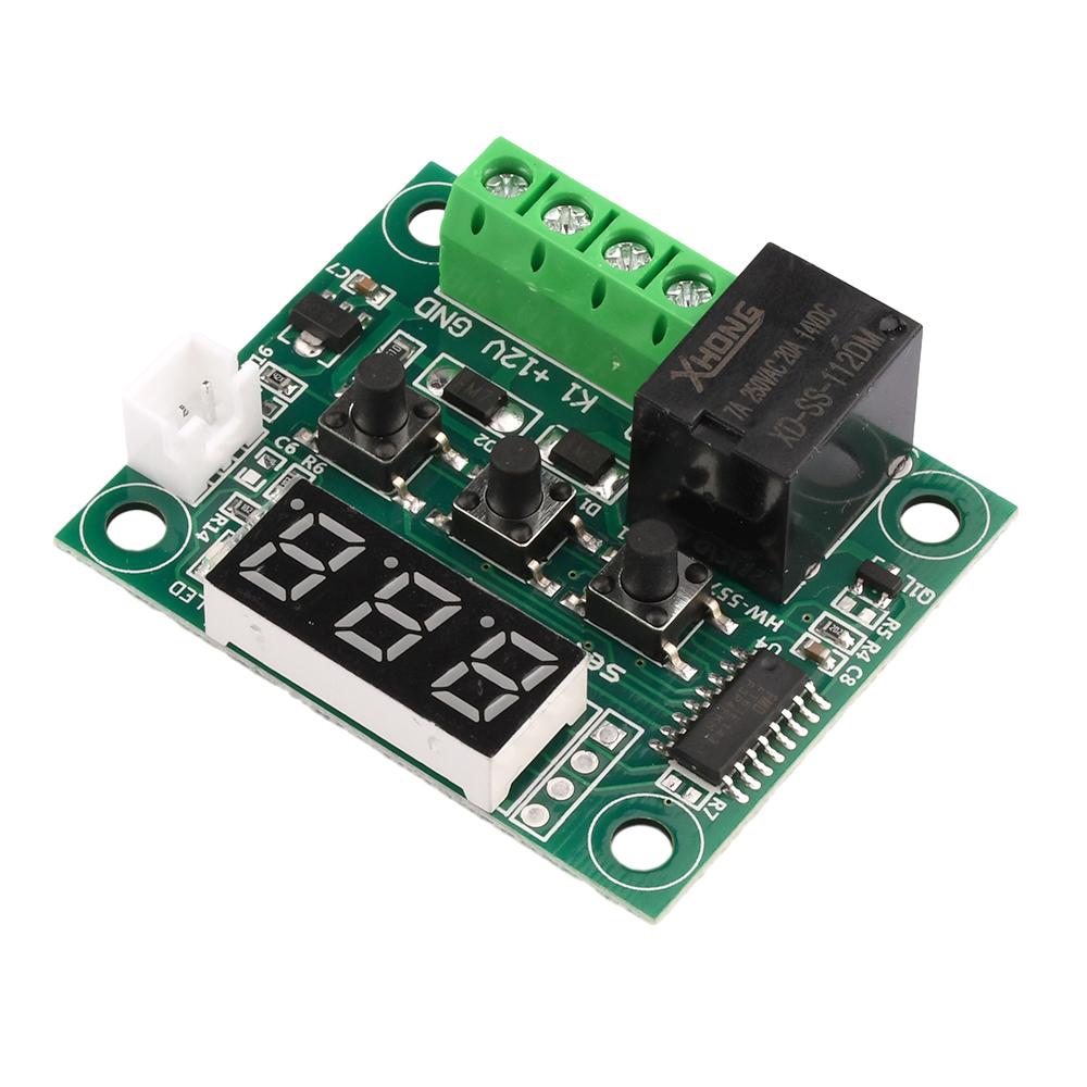 W1209 Сине-красный свет DC 12V Цифровой контроль температуры Термостат Термостат Переключатель Температуры Плата + NTC Датчик