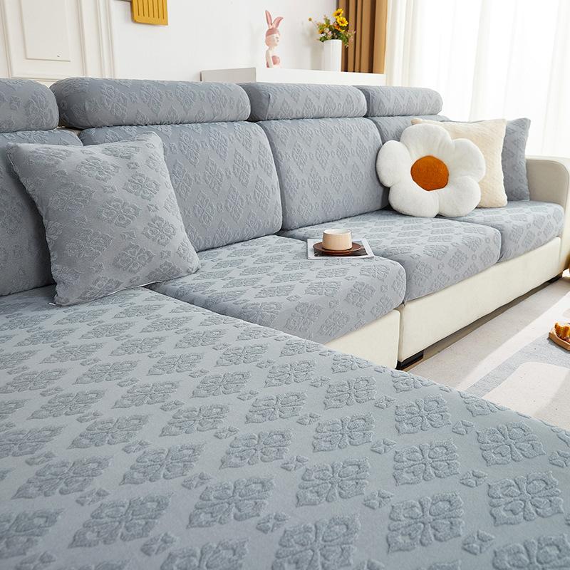 Matcha Green Sofa Cover All-inclusive Universal Cushion New Style Three-seater and One Imperial Concubine Non-slip Elastic Sofa Cover