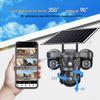 Triple Lens 360° Panoramic HD Solar Camera with WiFi/4G Connectivity