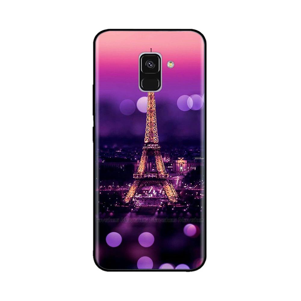 Чехол для Samsung Galaxy A8 2018 Мягкий ТПУ Задняя крышка телефона Для Samsung A8 Plus 2018 A730 Чехол GalaxyA8 A 8 Силиконовый бампер Coque