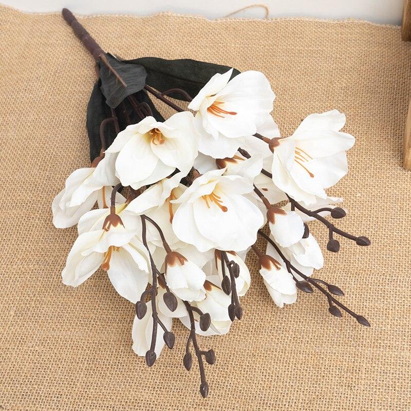 5 Forks Simulation Bouquet Magnolia Artificial Magnolia Home Decoration Flower Photography Props Flower Wedding Decor