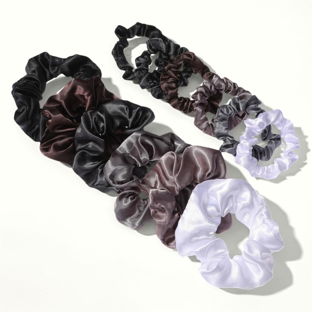 12pcs/lot Scrunchies for Hair Elastic Scrunchy Women Small Large Mix Satin No Crease Ponytail Cute Headwear Holder