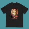 Чаки Потрепанная Игра по-Детски Ужас Монстр Жуткая Кукла Игрушка Страшный Хэллоуин Персонаж Страшного Фильма Детская Футболка