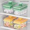 Portable Covered Ice Cube Tray with Lid - Single/Double Layer, Square Mold, Large Capacity Storage Box