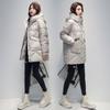Danmo Parkas Women Winter Down Cotton Jacket Coat Ladies Long Hooded Outwear Parka Thick Cotton Padded Female Overcoat Tops