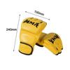 PU Taekwondo Gloves Half Finger Punching Gloves Durable Workout Gloves  for Men Women