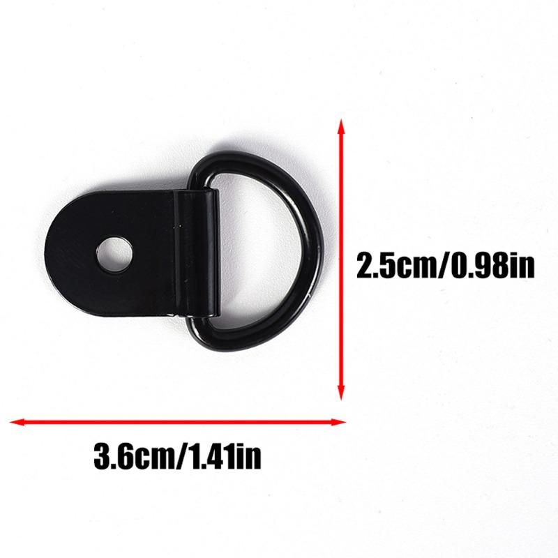 D-образное автомобильное тяговое кольцо Универсальное крепление грузов для грузовиков Якорь Аксессуары Гребная лодка Внедорожник Гамак Тент Железный крепеж