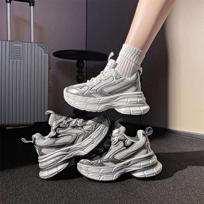 Женские кроссовки Bajia на толстой подошве, осенние, новые, с разноцветными вставками, универсальные, сетчатые, дышащие, на мягкой подошве, повседневные, спортивные