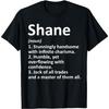 Футболка с определением имени SHANE, забавная идея подарка на день рождения