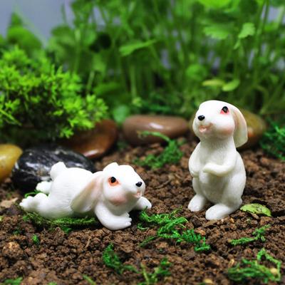 Художественная фигурка кролика Ремесленный кролик, добавляющий жизненной силы Художественная статуя из смолы для рабочего стола