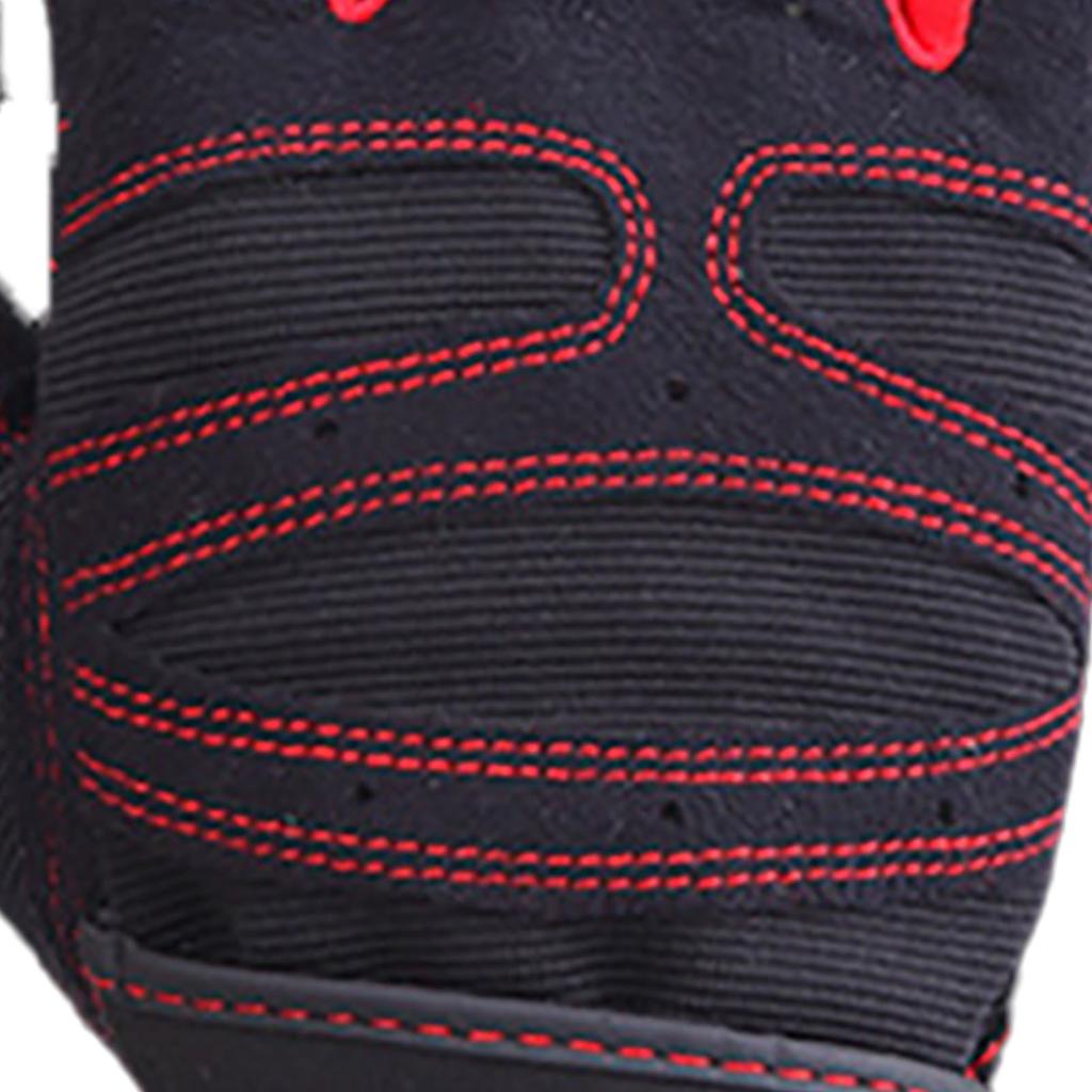 Фитнес-перчатки Предотвращают скольжение Дышащие Без пальцев Мужские Женские Перчатки для тренировок с фиксатором запястья для тяжелой атлетики Тренажерный зал Красные