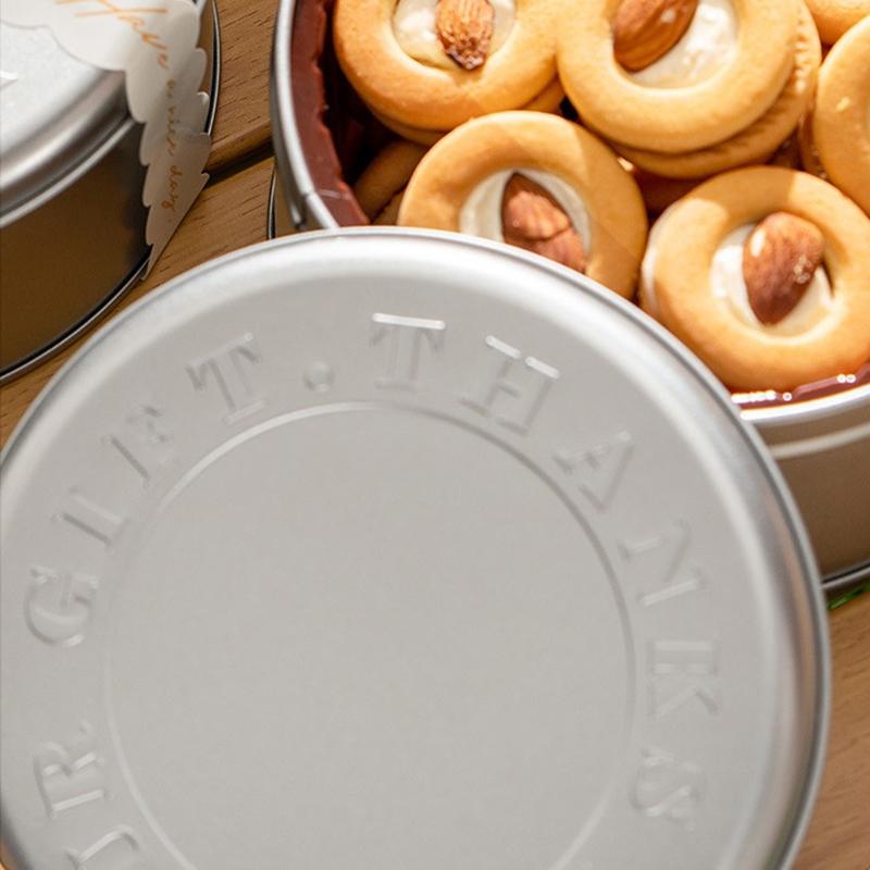 Банки для печенья и конфет Декоративные круглые жестяные коробки Упаковка для шоколадного печенья Банка для свечей Контейнеры для конфет Подарочная коробка