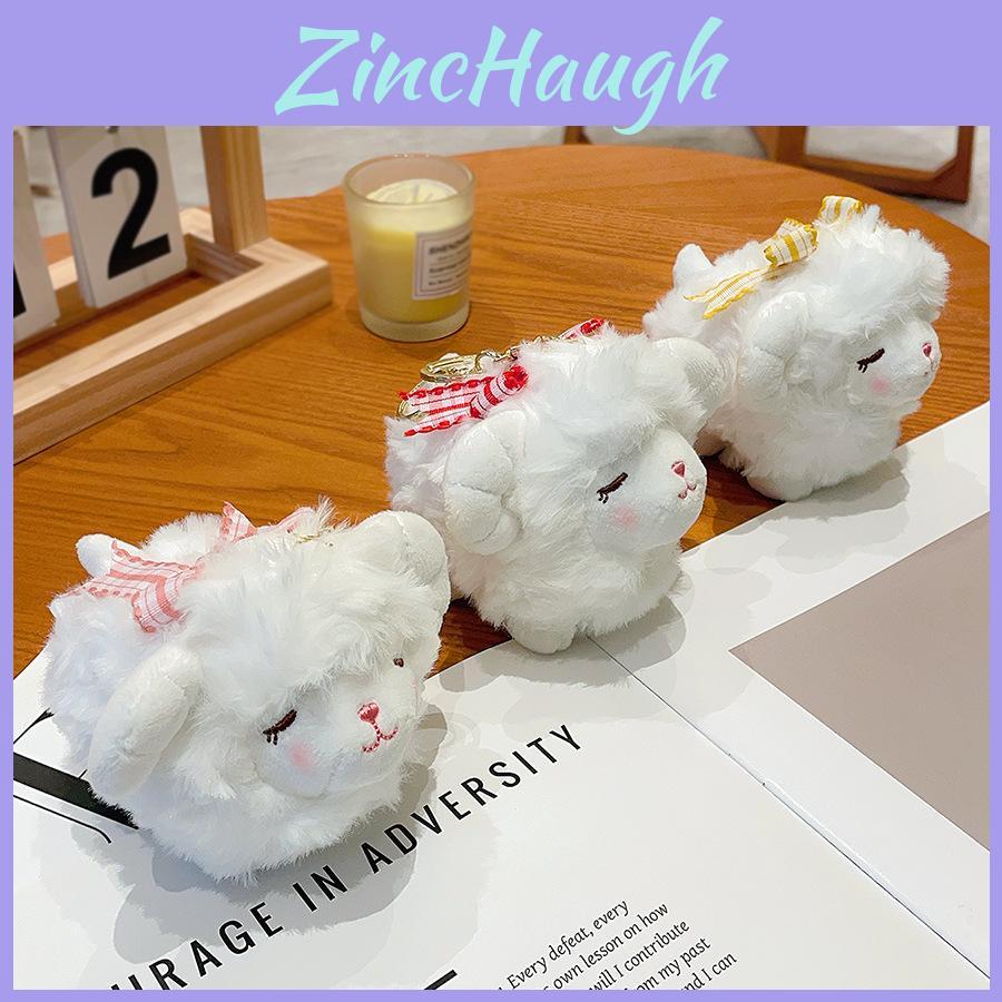 Cartoon Style Sheep Plush Key Holder With Pp Cotton Filling For Daily Use