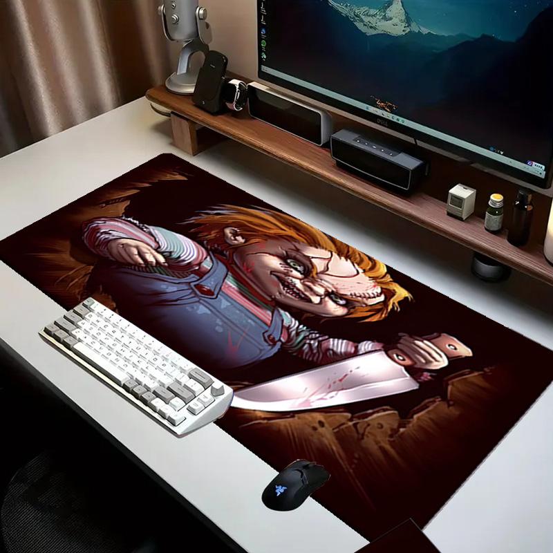 Love And Horror Doll Pattern   Mouse pad Office Desk Mat, Gaming Mouse Pad Mousepad, keyboard pad,Heavy-Duty Non-Slip Rubber Backing, Gift