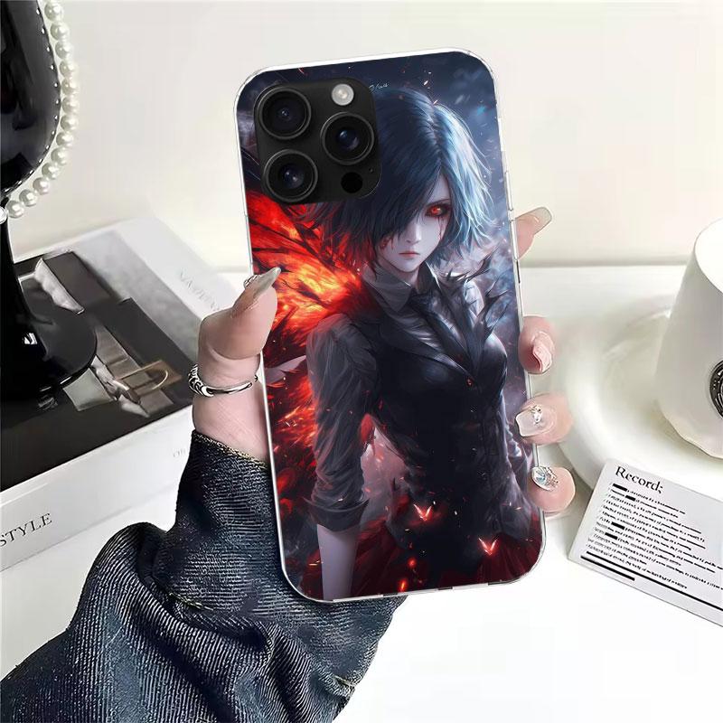 G-Ghoul Токио Тоука Кирисима Мягкий чехол для телефона Для IPhone 11 17 Air 16E 16 Pro Max 15 + 14 Plus 13 Mini 12 Apple 7 SE 8 Fundas Co
