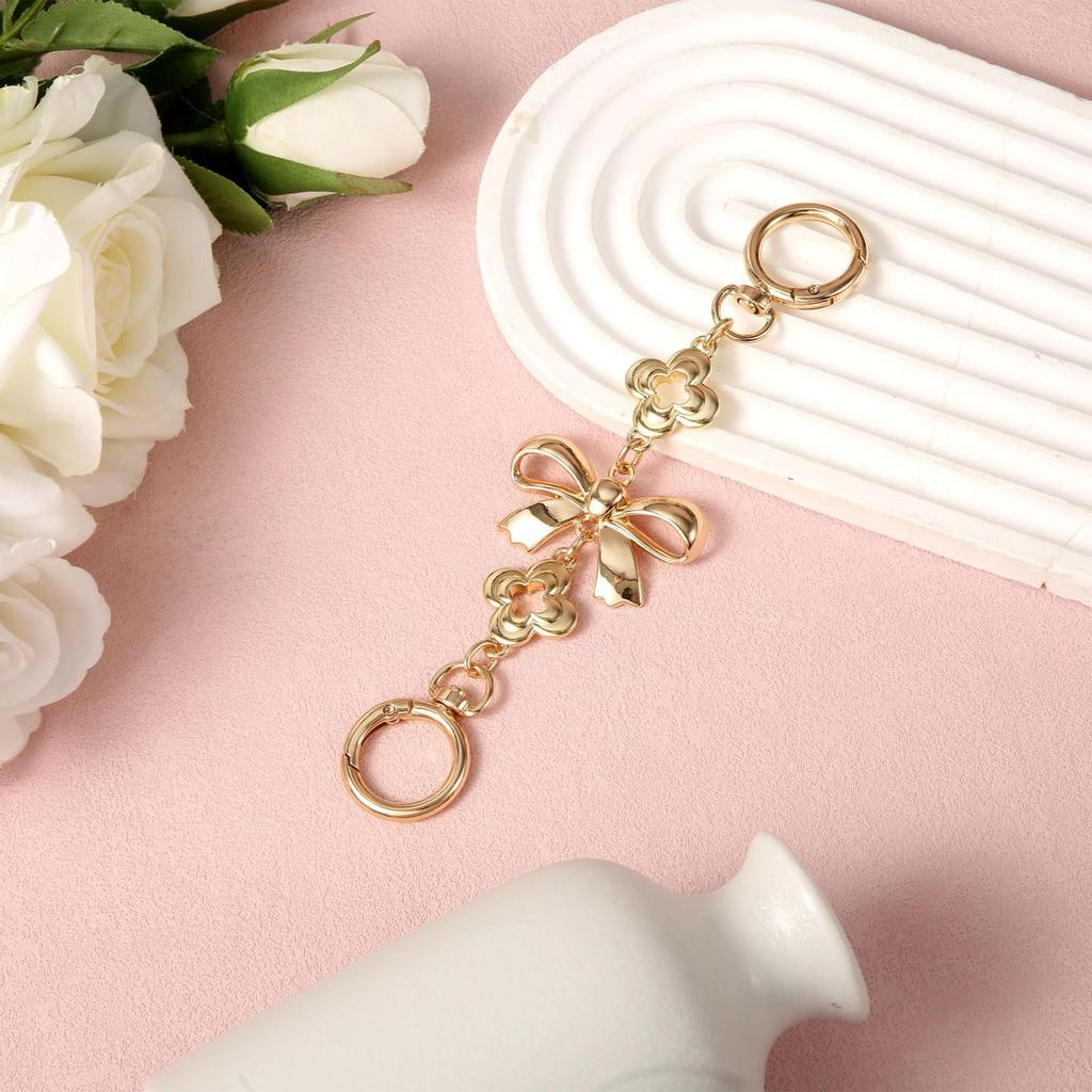 Аксессуары Новая цепочка для сумочки Интернет-знаменитость металлическая пряжка Креативная удлинительная цепочка Аксессуары для сумок Милый бант