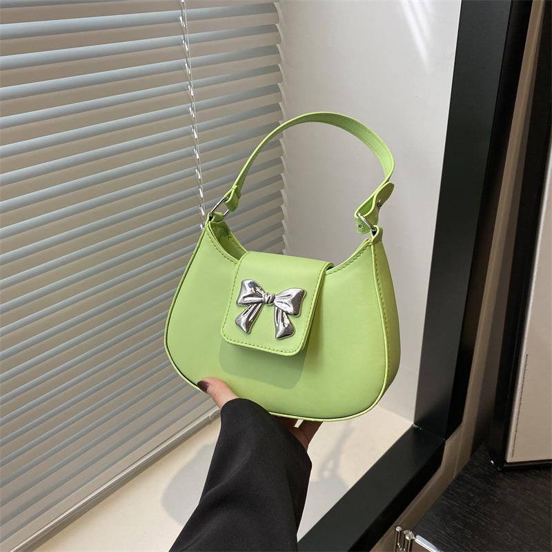 Niche Popular Underarm Bag for Women In Spring New Trend Korean Style Fashionable Bow Decorative One-shoulder Crossbody Bag