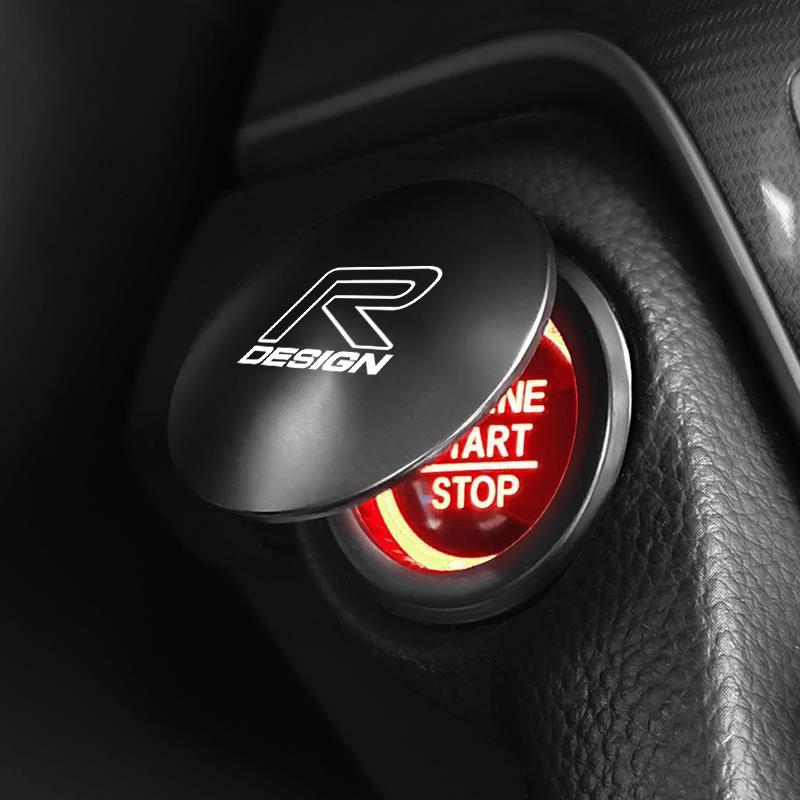 1PC Car One-Click Start Button Protector Cover Decoration Stickers For Volvo Rdesign XC90 XC60 S60 V40 XC40 V60 V50 XC70 C70 C40