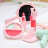 8pcs Girl Makeup Toys Silicone Simulation Cosmetic Toy Set Children Imitate Makeup Tools Edible Grade Silicone Child Girl Makeup