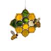 Bee Suncatcher Ornament Acrylic Window Decoration, Creative Lighting Craft Pendant Home Decoration Hanging