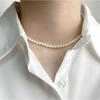 Pearl Necklace 4~5mm/5~6mm Freshwater Pearl Necklace Natural Ugly Luxury Women's Fashion Choker 0490