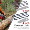 4/6 Inch Chain And Guide Plate Set Mini Chainsaw Replacement Cordless Electric Saw Chain Wood Branch Cutting Sharp Chains