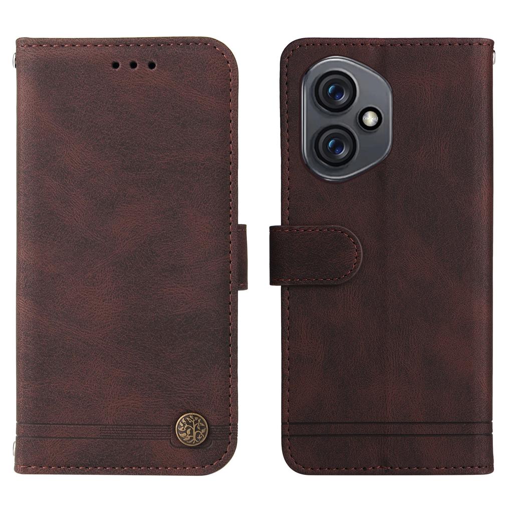 For Honor 400 Leather Wallet Cases Skin Touch Phone Cover Stand with Strap