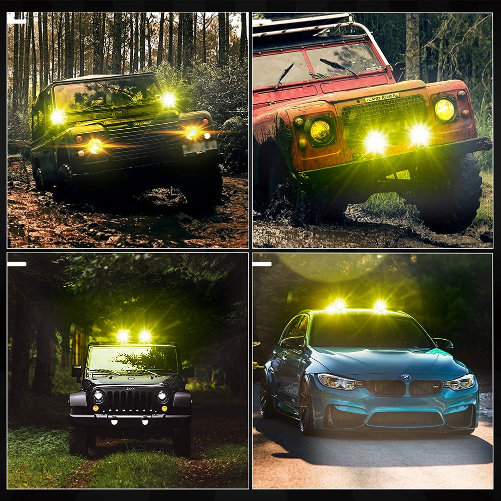 Светодиодные противотуманные фары для работы CREE высоко совместимые с простыми для для совместимые с различными работами набор из 2 мотоциклов, 40 Вт, свет, узкоугольные, GREENBEAN,